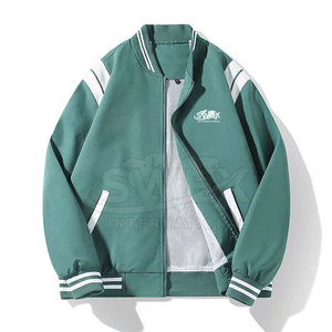 Precio bajo Ropa al aire libre Cremallera Letterman Chaqueta de invierno para hombres Ropa de moda Logotipo personalizado Cremallera Letterman Chaqueta de invierno - Product Image 1
