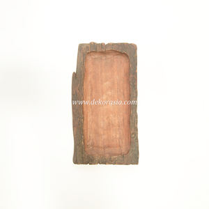 Plateau de service en bois écologique fait à la main Ustensiles de cuisine de longue durée pour servir des repas ou des collations Style assiette ancienne - Product Image 4