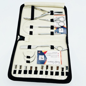 Premium Silver Stainless Steel Commercial Use Hair <b>Extension</b> Tool Kit <b>Micro</b> Link Hair Crimping Pliers Sectioning Ring Pulling - Product Image 1