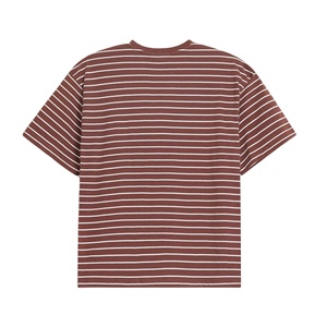 บริการ OEM ขายส่งเสื้อยืดผู้ชายสั่งทำพิเศษ โลโก้ด้านหน้า ผ้าอ๊อกซ์ฟอร์ดเป็นมิตรกับสิ่งแวดล้อม ดีไซน์ลำลอง น้ำหนัก 220 กรัม ระบายอากาศได้ดี - Product Image 4