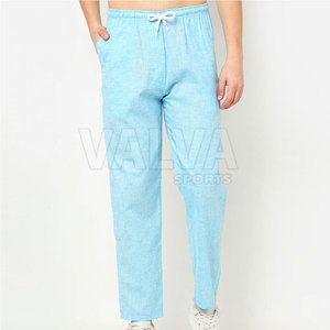 กางเกงเอวกลางลำลองสำหรับผู้ชายเอวยางยืดผ้าแคนวาสสำหรับผู้หญิง - Product Image 6