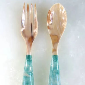 Cucharas de resina personalizadas, juego de servidor de ensalada, cubiertos UCI Allure para vajilla de fiesta de boda y decoración del hogar - Product Image 1