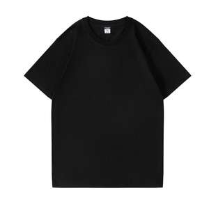 Camiseta de algodón 200 de alta calidad para hombre de 100% G, diseño de logotipo personalizado, Camiseta de cuello redondo acanalada de gran tamaño en blanco para hombre - Product Image 4