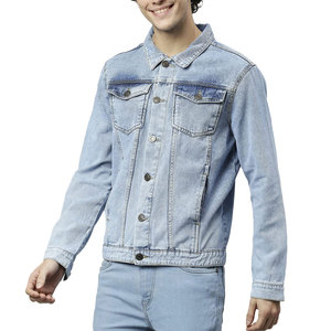 Chaquetas de Mezclilla para Hombre, Estilo Urbano, Diseño Sólido, Algodón de Alta Calidad, Nueva Colección, Venta Caliente, OEM - Product Image 2