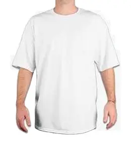 Camiseta lisa de algodón orgánico de primera calidad para hombre, camisa blanca, venta al por mayor, India
