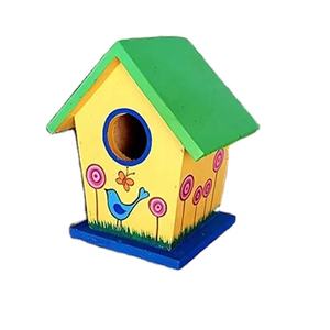 Casa de pájaros de hierro Multicolor diseñadores indios elegantes casa de pájaros colgante rústica patrón sólido recubierto de polvo galvanizado al por mayor - Product Image 1