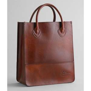 Handmade Genuine Leather Women's Fashion Handbags with Two Straps Zipper Closure Adjustable <b>Water</b> Resistant Shopping Purse - Product Image 4