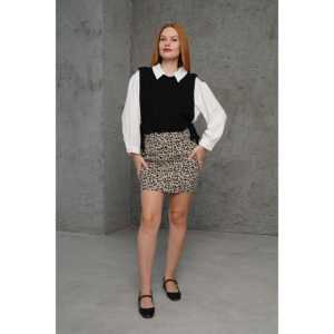 Pull en tricot noir pour femme avec détails en dentelle élégants – Vente en gros - Product Image 3