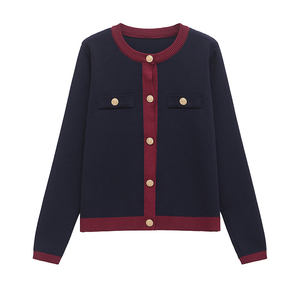 Suéter de Invierno para Mujer 2025, Nuevo Diseño de Moda, Jersey de Manga Larga con Logotipo Frontal, 100% Algodón - Product Image 1