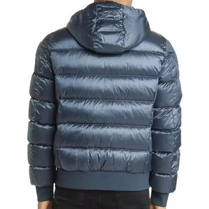 New Design Winter <b>Men's</b> Canvas Puffer <b>Jacket</b> Outdoor Wear Regular Fit Front Zipper <b>Long</b> Sleeves Stand Collar High Street Style - Product Image 2
