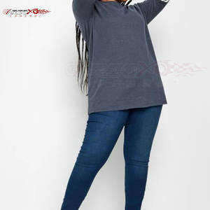 Stylish Double Layer T <b>Shirt</b> With Elbow Sleeves And Side Split <b>For</b> Relaxed <b>Women</b> Outfit <b>Women</b> Two Layer T <b>Shirt</b> - Product Image 3