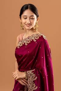 Rouge couleur indienne Boutique exclusive fantaisie vêtements ethniques Premium doux RANGOLI soie Saree pour fête exclusive vêtements de mariage femmes - Product Image 4