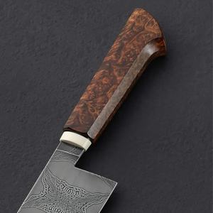 Couteau de chef JEXMOO, fait main, en acier carbone, multifonctionnel, avec étui en cuir pour une utilisation en cuisine - Product Image 4