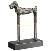 Offre Spéciale Figurines Jack modernes en métal doré Ensemble de 2 Sculptures décoratives Accents de table contemporains pour décor d'étagère de bureau à domicile