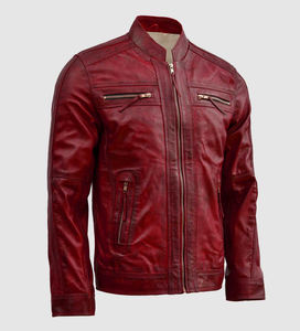 2026 veste en cuir pour hommes vêtements de mode hommes vestes en cuir nouveauté meilleure qualité en cuir PU professionnel fait hommes vestes - Product Image 4