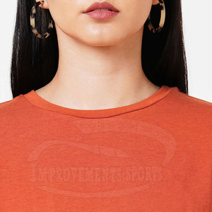 Camisetas de mujer ligeras de tela suave Camisetas de mujer de calidad Camisetas de mujer con logotipo personalizado Camisetas de mujer - Product Image 5