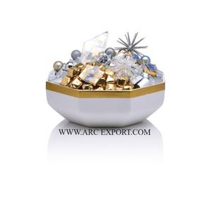 Plateau et plat en acier inoxydable métallique poli miroir pour le Ramadan Design simple Articles de cuisine d'intérieur de forme personnalisée pour le Ramadan - Product Image 4