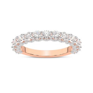 Bague Diamant Scintillant Maximal, Diamant de Laboratoire 1,50 Carats Total, Or Massif 14K, Couleur FG, Pureté VS, 107 Diamants pour une Éclatante Brillance - Product Image 3