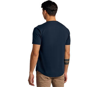 เสื้อยืดลำลองตัวยาวโอเวอร์ไซส์สำหรับผู้ชายผ้าคอตตอนดีไซน์คอกลมผ้า100% สั่งพิมพ์ลายเปล่า300กรัม - Product Image 5