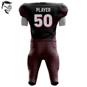 Uniformes de fútbol americano de diseño personalizado de alta calidad, 100% poliéster, ropa deportiva transpirable, ropa de equipo unisex - Product Image 4