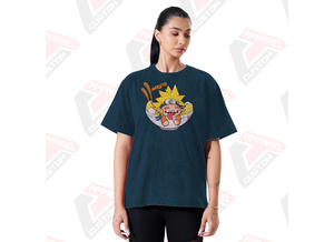 เสื้อยืดผ้ายีนส์ผ้าลูกฟูกสำหรับผู้หญิงผ้าเดนิมผ้าลูกฟูกผ้าฝ้าย100% นุ่มสวมใส่สบายทันสมัยเป็นมิตรกับสิ่งแวดล้อม - Product Image 2