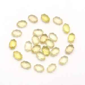 Cuentas de Cuarzo Limón Talladas en Forma de Nube, Facetadas, Sueltas, de 12 mm - Product Image 2