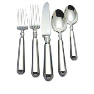 Vente de super qualité allant au lave-vaisselle couteau de table fourchette cuillère couverts de luxe en acier inoxydable argenté ensemble de couverts pour le dîner - Product Image 1