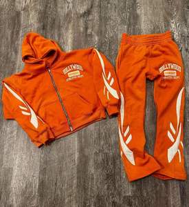 Último precio Oversize Men Training Sweat Suit Nueva llegada Ecológico Hombres Impreso Chándal apilado - Product Image 3