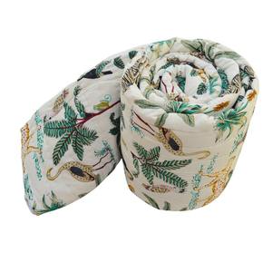 Edredón de algodón orgánico Mulmul 100%, suave, cómodo, patrón sólido, mantas de lino hechas a mano en la India, estilo moderno, personaje alegre - Product Image 6