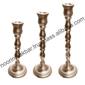 Juego de 3 Portavelas Cónicos de Metal Negro y Dorado, Decoración para el Hogar, Impresión Personalizada para Navidad, Novedad 2026 - Product Image 2