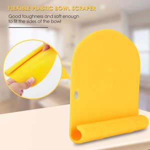 Grattoir à pâte 2 en 1 en silicone écologique, coupe-pâte flexible, grattoir à bol, pour <span class=keywords><strong>pain</strong></span>, pizza, gâteau, pâtisserie - Product Image 4