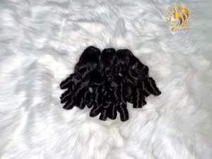 Vietnamese <b>Hair</b> <b>Extensions</b> Top Quality Summer <b>Sales</b> Weft <b>Hair</b> <b>for</b> Making Wig Curly Bouncy Bundles - Product Image 4