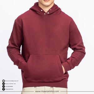 Sudadera con Capucha para Hombre, de Invierno, de Alta Calidad, Mezcla de Algodón/Poliéster, Gruesa, Ecológica, 400gsm, Estilo Urbano, con Bolsillos - Product Image 4