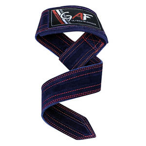 GAF Fabricación por encargo Color sólido Levantamiento de pesas Correas de cuero Precio barato Levantamiento de pesas Correas de cuero - Product Image 4