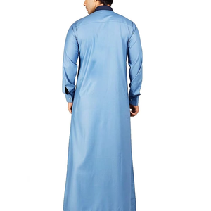 Nouveau design de panneau à manches longues pour hommes Jubba Simple Plain Men Islamic Thobes Men Wear Confortable Respirant Long Sleeve - Product Image 6