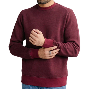 Sudadera de Cuello Redondo para Hombre OEM, 100% Algodón, Invierno, 2 Piezas, Tela de Felpa, Diseño con Bolsillo, Corte Holgado, Logotipo Personalizado Bordado - Product Image 2