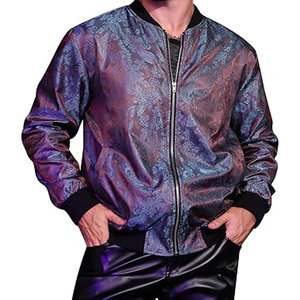 <b>Lightweight</b> Men's Premium Quality <b>Denim</b> Bomber <b>Jacket</b> Vintage Style Stand Full Zipper Front Custom Color Logo Eco-Friendly - Product Image 1