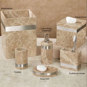 Pure White Marble Bathroom <b>Sets</b> Accessories Toothbrush Holder Toothbrush Cup <b>soap</b> Dispenser Bathroom Accessories <b>Set</b> - Product Image 4