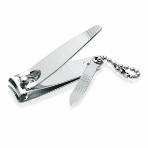 Cortauñas Profesional de Acero Inoxidable con Abertura de Mandíbula Ancha y Curva, Llavero - Cortador de Uñas Duradero para Manicura/Pedicura - Product Image 1