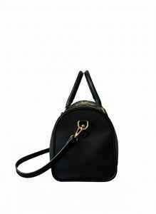 Sac de voyage de luxe en cuir véritable noir pour femmes et hommes - Sac de week-end, bagages de voyage, sac de sport, résistant à l'eau, grande capacité - Product Image 2