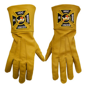 Super produit Gants maçonniques en coton pour hommes Logo brodé Usine Top Qualité Maçonnique Regalia Blanc 100% Gants de main en coton - Product Image 3