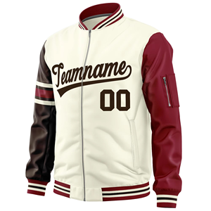 Men's High Quality PU Leather Chenille Varsity Jackets Custom Hip Hop Vintage Design Pattern Decoration Eco-Friendly Stand Front - Product Image 6