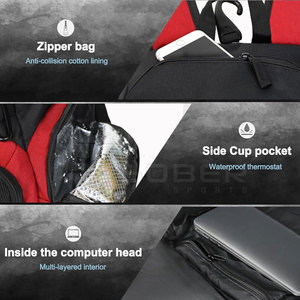 Sac à dos élégant de basket-ball de sublimation imperméable avec USB et caractéristiques antivol fabriqué au Pakistan - Product Image 3