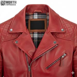 2025 nouveau Style de mode en cuir véritable fermeture éclair respirant femmes veste d'hiver saison froide prix de gros - Product Image 5