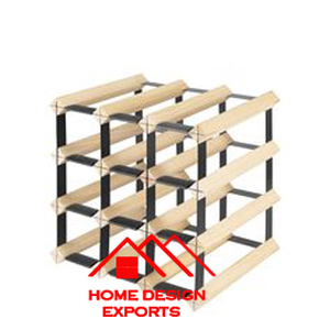 Meilleure vente Décoration d'intérieur Hot-Selling Acacia Wood Solid Panels Wine Rack Perfect Standing Rack for Beer & Wine Holder - Product Image 1