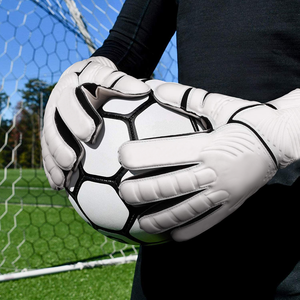 Nuevo Modelo YING ENTERPRISES Guantes de Portero de Fútbol al por Mayor, Guantes de Portero de Cuero Resistentes al Desgaste con Protección para Dedos y Pulgar - Product Image 6