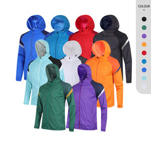 Chaqueta deportiva de doble capa de nailon 100% para hombre, cortavientos impermeable, Camuflaje, con capucha, media cremallera para actividades al aire libre de primavera - Product Image 5