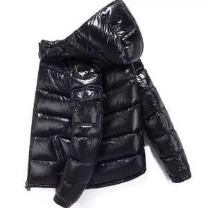 Customized Design <b>Men's</b> Winter Jacket High Quality Thickened <b>Men's</b> Shiny Puffer Jackets Puffer Down Coat Wholesale - Product Image 3