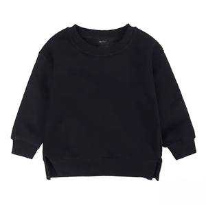 เสื้อสเวตเตอร์ผ้าฝ้ายมีฮู้ดสำหรับเยาวชนเสื้อคอกลมแบบเรียบสำหรับเด็ก100% ออกแบบโลโก้ได้ตามต้องการ - Product Image 4