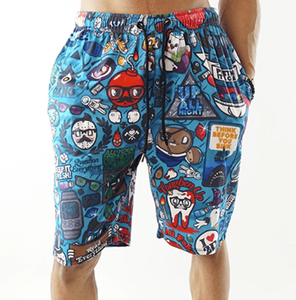 High Street Shorts de sport pour hommes Shorts de plage décontractés imprimés en usine pour l'embarquement de natation OEM solide - Product Image 1